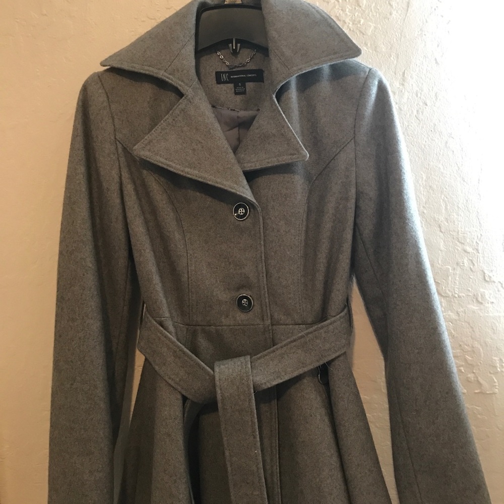 International Concepts Grey Peacoat